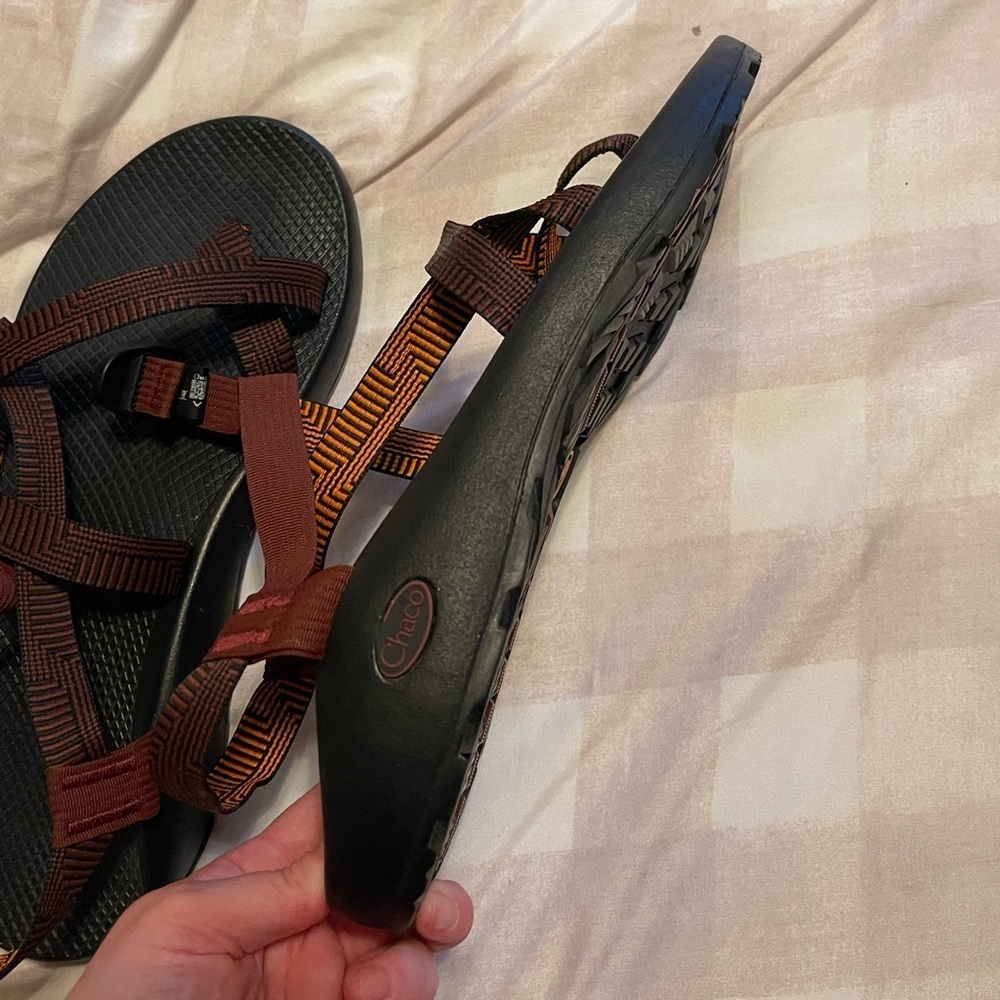 Chaco Men's Sandals in Black and Red - Picture 3 of 6